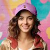 imageDALIX Capybara Cap Embroidered Dad Baseball Hat Cotton Adjustable WomensLight Pink