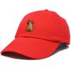 imageDALIX Capybara Cap Embroidered Dad Baseball Hat Cotton Adjustable WomensRed