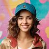 imageDALIX Capybara Cap Embroidered Dad Baseball Hat Cotton Adjustable WomensTeal