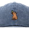 imageDALIX Capybara Cap Embroidered Dad Baseball Hat Cotton Adjustable WomensWashed Navy Blue