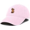 imageDALIX Capybara Cap Embroidered Dad Baseball Hat Cotton Adjustable WomensWashed Pink