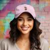 imageDALIX Capybara Cap Embroidered Dad Baseball Hat Cotton Adjustable WomensWashed Pink