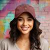 imageDALIX Capybara Cap Embroidered Dad Baseball Hat Cotton Adjustable WomensWashed Red