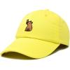 imageDALIX Capybara Cap Embroidered Dad Baseball Hat Cotton Adjustable WomensYellow
