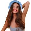 imageDALIX Embroidered Butterfly Tie Dye Cotton Outdoor Summer Bucket Hat in BlueBlue