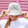 imageDALIX Embroidered Moon Tie Dye Cotton Outdoor Summer Bucket Hat in GrayGray