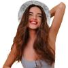 imageDALIX Embroidered Moon Tie Dye Cotton Outdoor Summer Bucket Hat in GrayGray