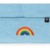 imageDALIX Embroidered Rainbow Beanie Cap Cuffed Knit Hat Women MenBaby Blue