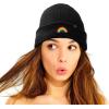 imageDALIX Embroidered Rainbow Beanie Cap Cuffed Knit Hat Women MenBlack