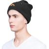 imageDALIX Embroidered Rainbow Beanie Cap Cuffed Knit Hat Women MenBlack