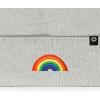 imageDALIX Embroidered Rainbow Beanie Cap Cuffed Knit Hat Women MenLight Gray