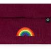 imageDALIX Embroidered Rainbow Beanie Cap Cuffed Knit Hat Women MenMaroon