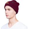 imageDALIX Embroidered Rainbow Beanie Cap Cuffed Knit Hat Women MenMaroon