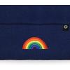 imageDALIX Embroidered Rainbow Beanie Cap Cuffed Knit Hat Women MenNavy Blue