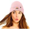 imageDALIX Embroidered Rainbow Beanie Cap Cuffed Knit Hat Women MenPink