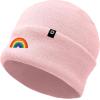 imageDALIX Embroidered Rainbow Beanie Cap Cuffed Knit Hat Women MenPink