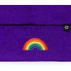imageDALIX Embroidered Rainbow Beanie Cap Cuffed Knit Hat Women MenPurple