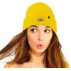 imageDALIX Embroidered Rainbow Beanie Cap Cuffed Knit Hat Women MenYellow