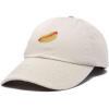 imageDALIX Hot Dog Hat Embroidered Mens Womens Baseball CapBeige