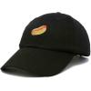 imageDALIX Hot Dog Hat Embroidered Mens Womens Baseball CapBlack