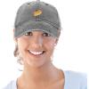 imageDALIX Hot Dog Hat Embroidered Mens Womens Baseball CapBlack Vintage