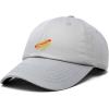 imageDALIX Hot Dog Hat Embroidered Mens Womens Baseball CapGray