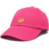 imageDALIX Hot Dog Hat Embroidered Mens Womens Baseball CapHot Pink