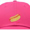 imageDALIX Hot Dog Hat Embroidered Mens Womens Baseball CapHot Pink
