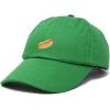 imageDALIX Hot Dog Hat Embroidered Mens Womens Baseball CapKelly Green