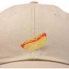imageDALIX Hot Dog Hat Embroidered Mens Womens Baseball CapKhaki