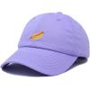 imageDALIX Hot Dog Hat Embroidered Mens Womens Baseball CapLavender