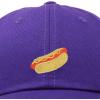 imageDALIX Hot Dog Hat Embroidered Mens Womens Baseball CapPurple