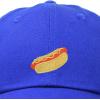 imageDALIX Hot Dog Hat Embroidered Mens Womens Baseball CapRoyal Blue