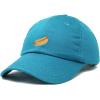 imageDALIX Hot Dog Hat Embroidered Mens Womens Baseball CapTeal