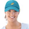 imageDALIX Hot Dog Hat Embroidered Mens Womens Baseball CapTeal