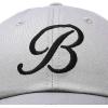 imageDALIX Initial Hat Letter B Womens Baseball Cap Monogram Cursive EmbroideredGray