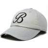 imageDALIX Initial Hat Letter B Womens Baseball Cap Monogram Cursive EmbroideredGray