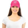 imageDALIX Initial Hat Letter B Womens Baseball Cap Monogram Cursive EmbroideredHot Pink