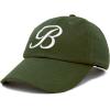 imageDALIX Initial Hat Letter B Womens Baseball Cap Monogram Cursive EmbroideredOlive