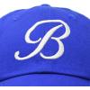 imageDALIX Initial Hat Letter B Womens Baseball Cap Monogram Cursive EmbroideredRoyal Blue