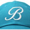 imageDALIX Initial Hat Letter B Womens Baseball Cap Monogram Cursive EmbroideredTeal