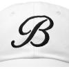 imageDALIX Initial Hat Letter B Womens Baseball Cap Monogram Cursive EmbroideredWhite