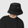 imageDALIX Rose Embroidered Bucket HatBlack