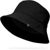 imageDALIX Solid 100 Cotton Unisex Outdoor Summer Bucket HatBlack