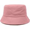 imageDALIX Solid 100 Cotton Unisex Outdoor Summer Bucket HatPeach Melba