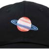 imagePlanet Saturn Ball Cap Embroidered HatBlack