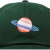 imagePlanet Saturn Ball Cap Embroidered HatDark Green