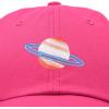 imagePlanet Saturn Ball Cap Embroidered HatHot Pink