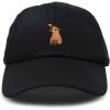 imageDALIX Capybara Cap Embroidered Dad Baseball Hat Cotton Adjustable WomensBlack