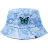imageDALIX Embroidered Butterfly Tie Dye Cotton Outdoor Summer Bucket Hat in BlueBlue
